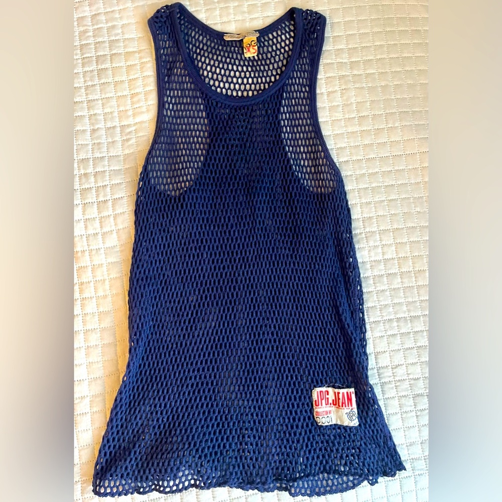Jean Paul Gaultier - JPG Jeans Crochet Tank Top